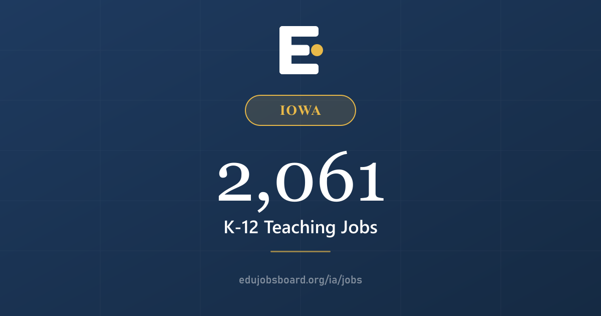 Teacher Salary Guide for Iowa (2026) | EduJobsBoard